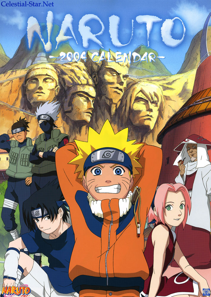 Naruto 2004 calendar image by Masashi Kishimoto